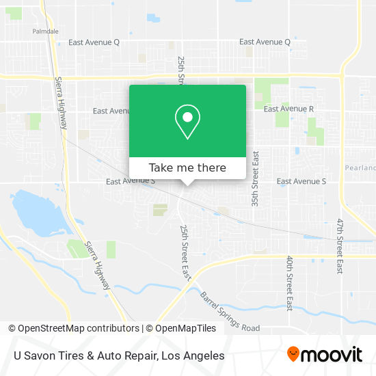 Mapa de U Savon Tires & Auto Repair