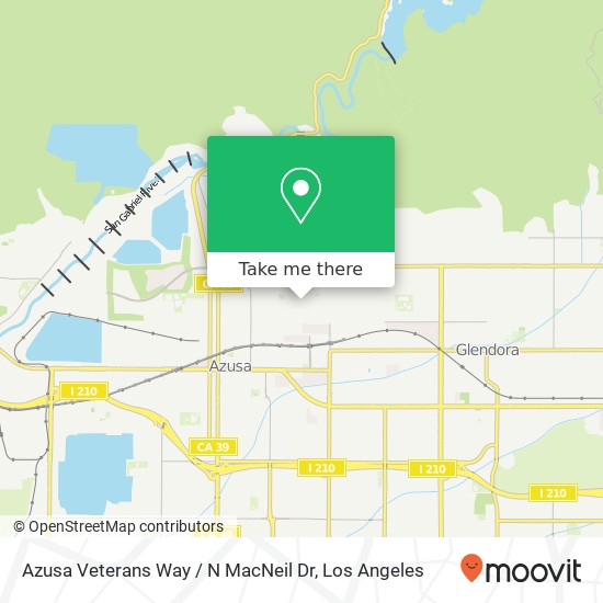 Azusa Veterans Way / N MacNeil Dr map