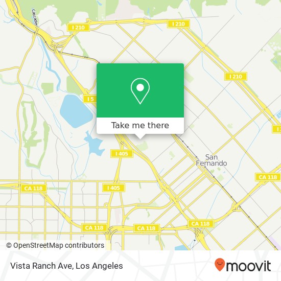 Vista Ranch Ave map