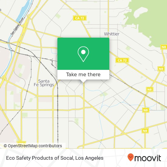 Eco Safety Products of Socal map