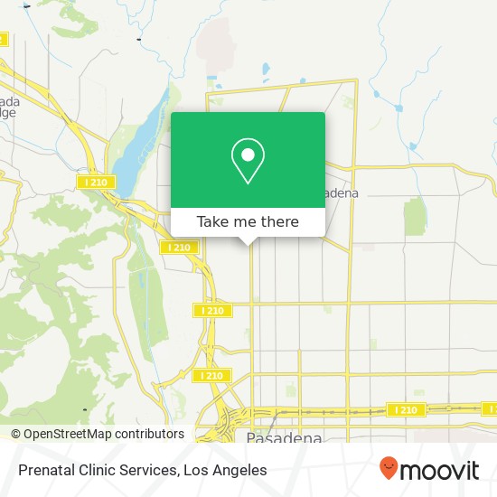 Prenatal Clinic Services map