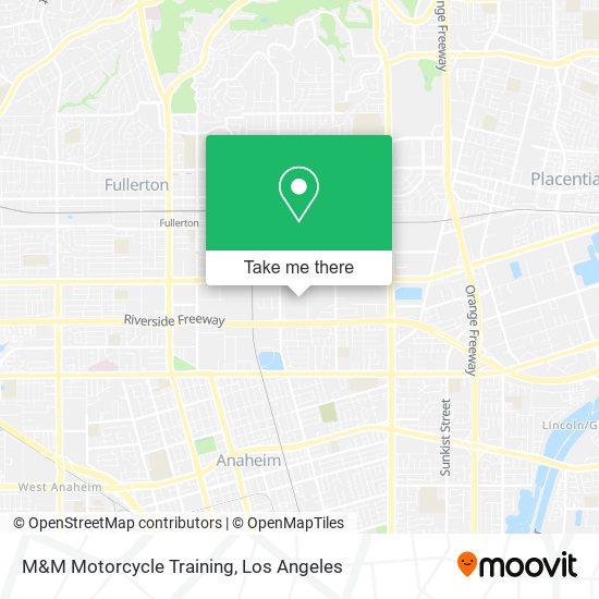 Mapa de M&M Motorcycle Training