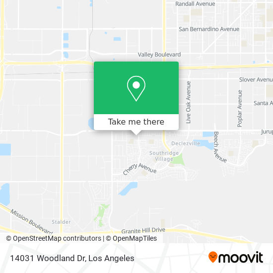 Mapa de 14031 Woodland Dr