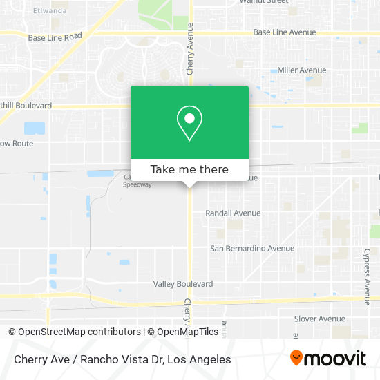 Mapa de Cherry Ave / Rancho Vista Dr