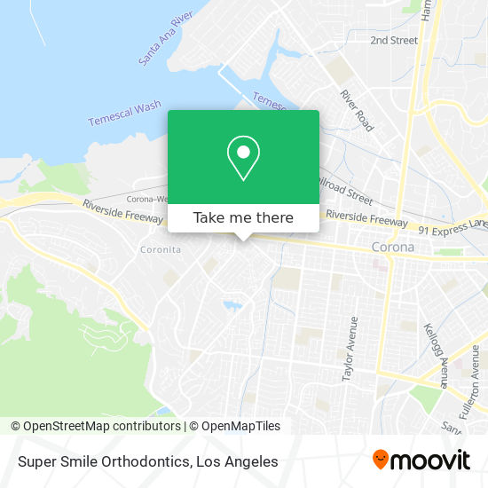 Super Smile Orthodontics map