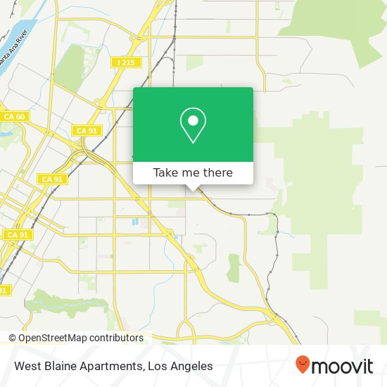 Mapa de West Blaine Apartments