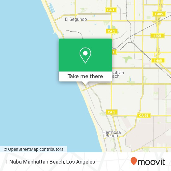 I-Naba Manhattan Beach map