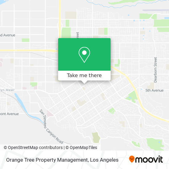 Mapa de Orange Tree Property Management