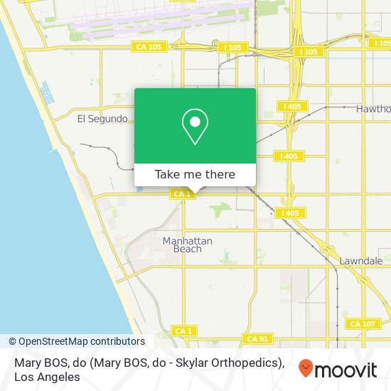 Mary BOS, do (Mary BOS, do - Skylar Orthopedics) map