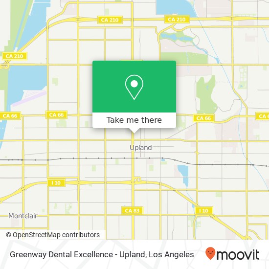 Mapa de Greenway Dental Excellence - Upland