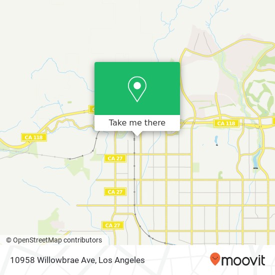 Mapa de 10958 Willowbrae Ave