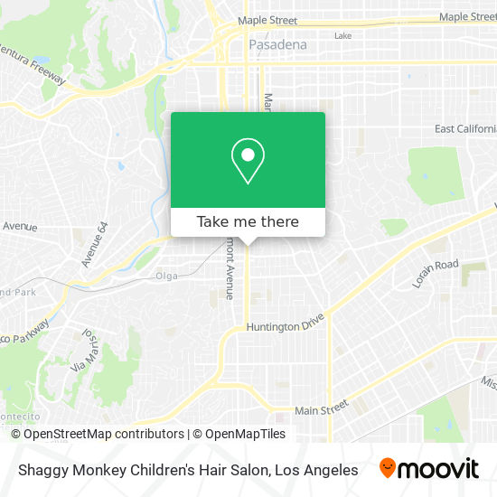 Shaggy Monkey Children's Hair Salon map