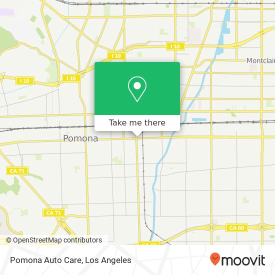 Pomona Auto Care map