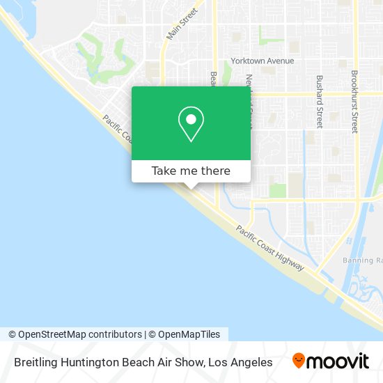 Breitling Huntington Beach Air Show map