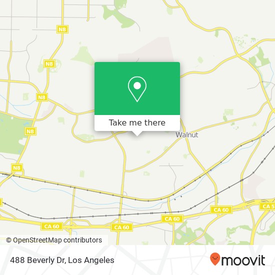 Mapa de 488 Beverly Dr