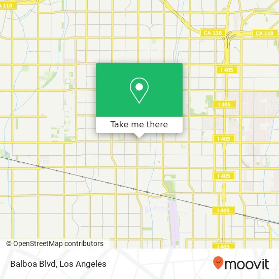 Balboa Blvd map