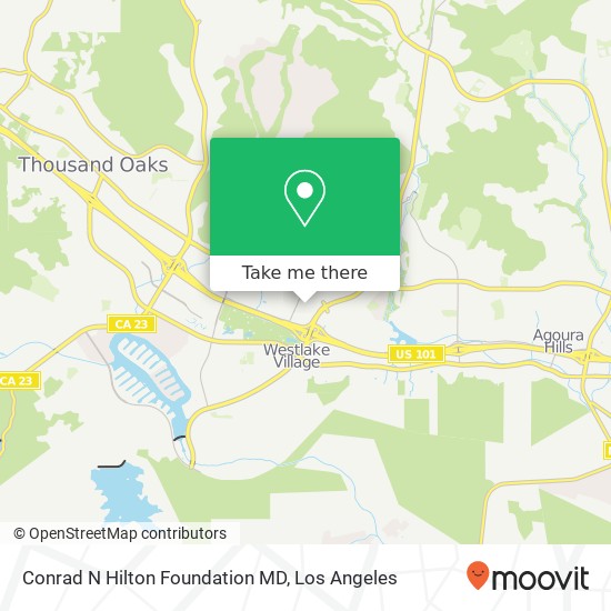 Conrad N Hilton Foundation MD map