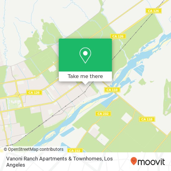 Mapa de Vanoni Ranch Apartments & Townhomes