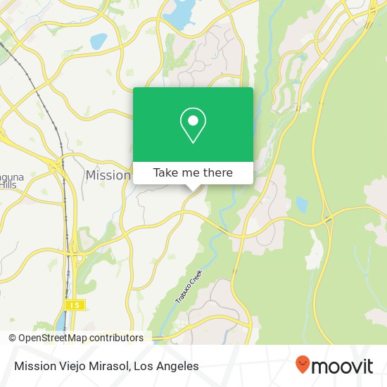 Mission Viejo Mirasol map