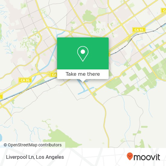 Mapa de Liverpool Ln