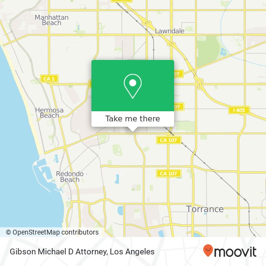 Gibson Michael D Attorney map