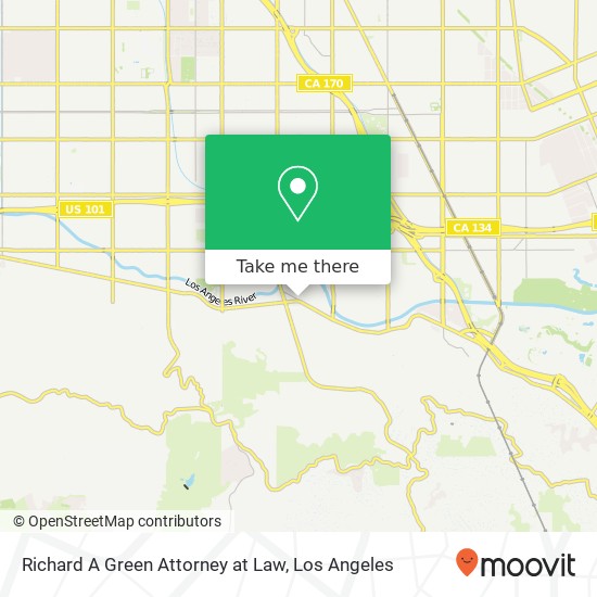 Richard A Green Attorney at Law map