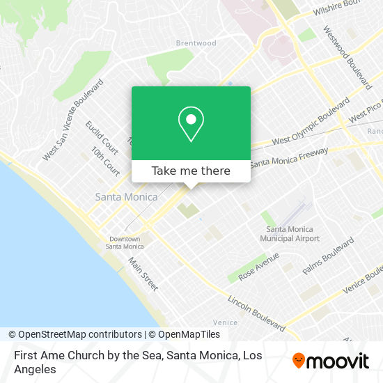 Mapa de First Ame Church by the Sea, Santa Monica