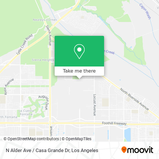 N Alder Ave / Casa Grande Dr map