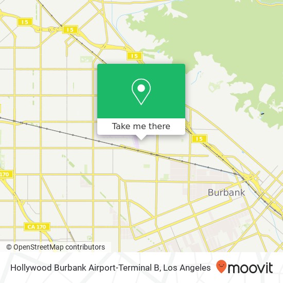 Hollywood Burbank Airport-Terminal B map