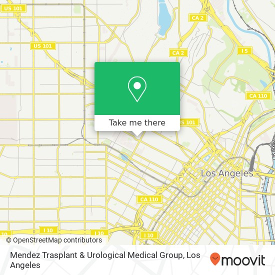 Mapa de Mendez Trasplant & Urological Medical Group