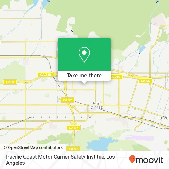 Mapa de Pacific Coast Motor Carrier Safety Institue