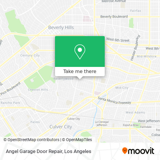 Mapa de Angel Garage Door Repair