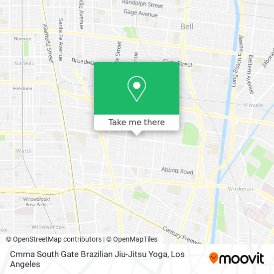 Cmma South Gate Brazilian Jiu-Jitsu Yoga map