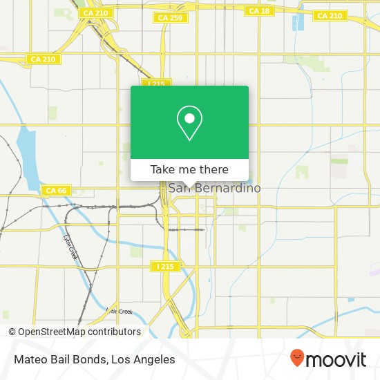 Mateo Bail Bonds map