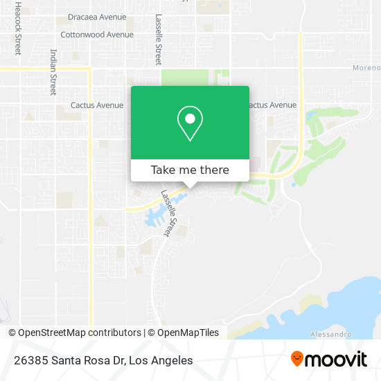Mapa de 26385 Santa Rosa Dr