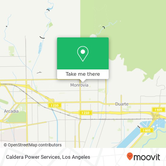 Mapa de Caldera Power Services