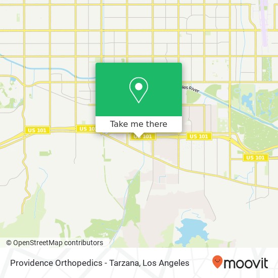 Providence Orthopedics - Tarzana map