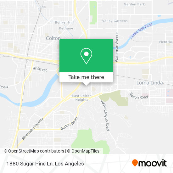 Mapa de 1880 Sugar Pine Ln