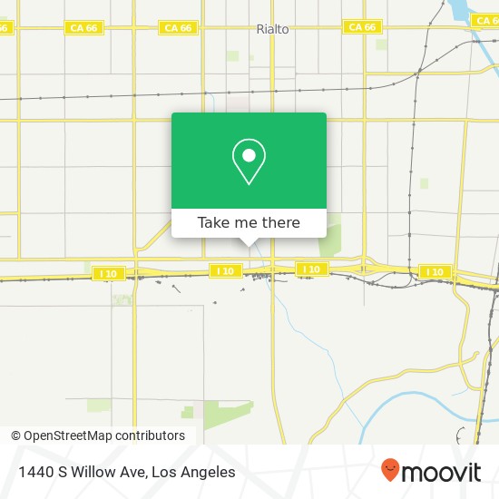 1440 S Willow Ave map