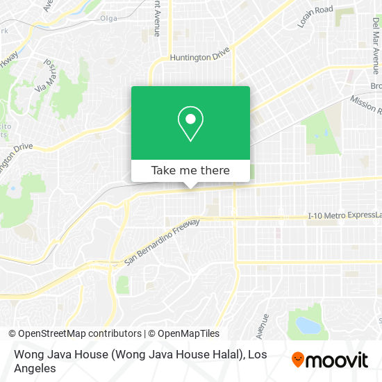 Wong Java House map