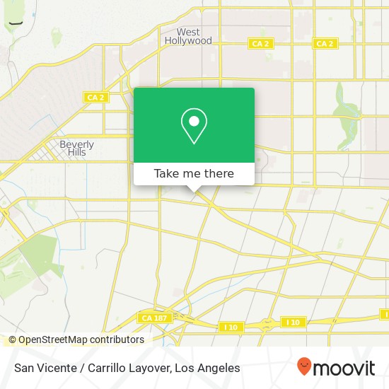 San Vicente / Carrillo Layover map