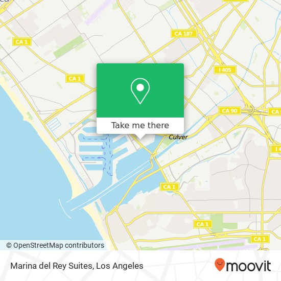 Mapa de Marina del Rey Suites