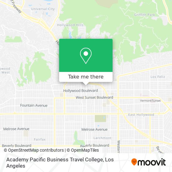 Mapa de Academy Pacific Business Travel College