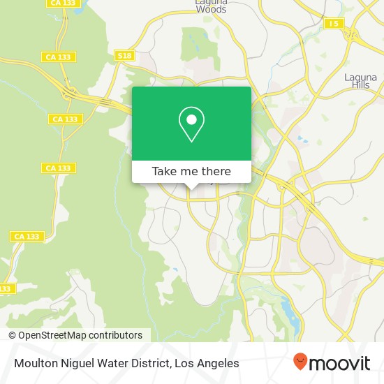 Mapa de Moulton Niguel Water District
