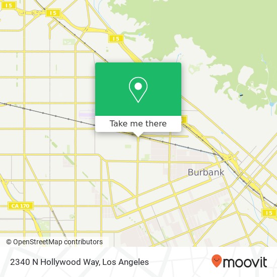 2340 N Hollywood Way map