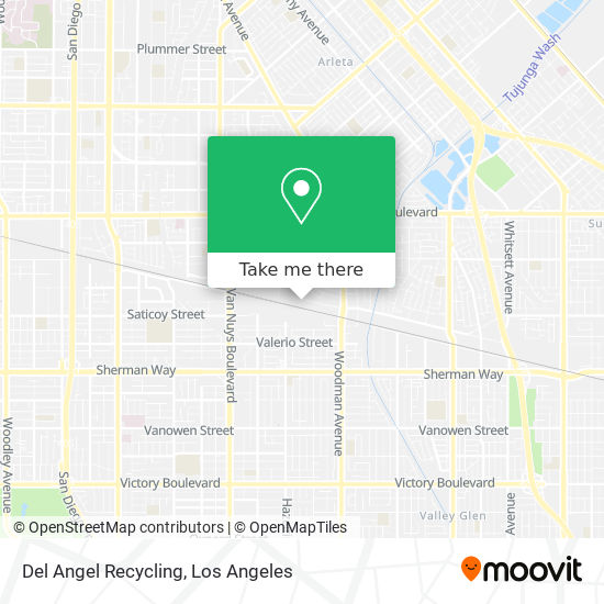 Del Angel Recycling map