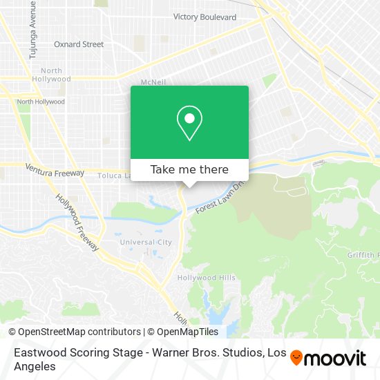 Eastwood Scoring Stage - Warner Bros. Studios map