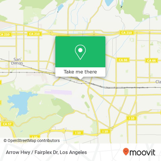 Arrow Hwy / Fairplex Dr map