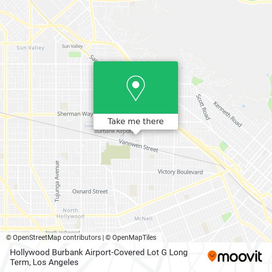 Mapa de Hollywood Burbank Airport-Covered Lot G Long Term