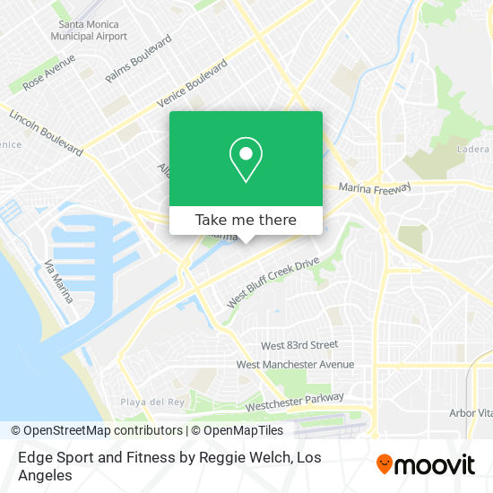 Edge Sport and Fitness by Reggie Welch map